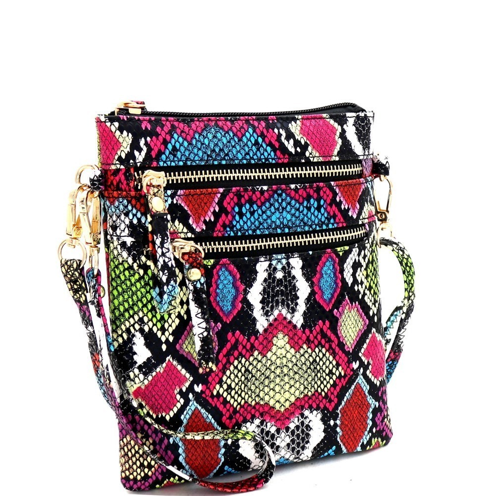 wristlet with crossbody strap